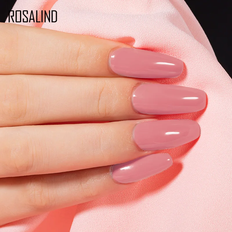 Гибридный лак для ногтей ROSALIND 15 мл полуперманентный маникюра базовое и верхнее