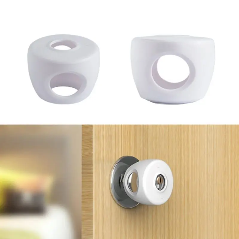 

Kids Baby Door Knob Safety Cover Child Proof Lockable Drawer Handle Sleeve Children Safety Care Home Room Accessory