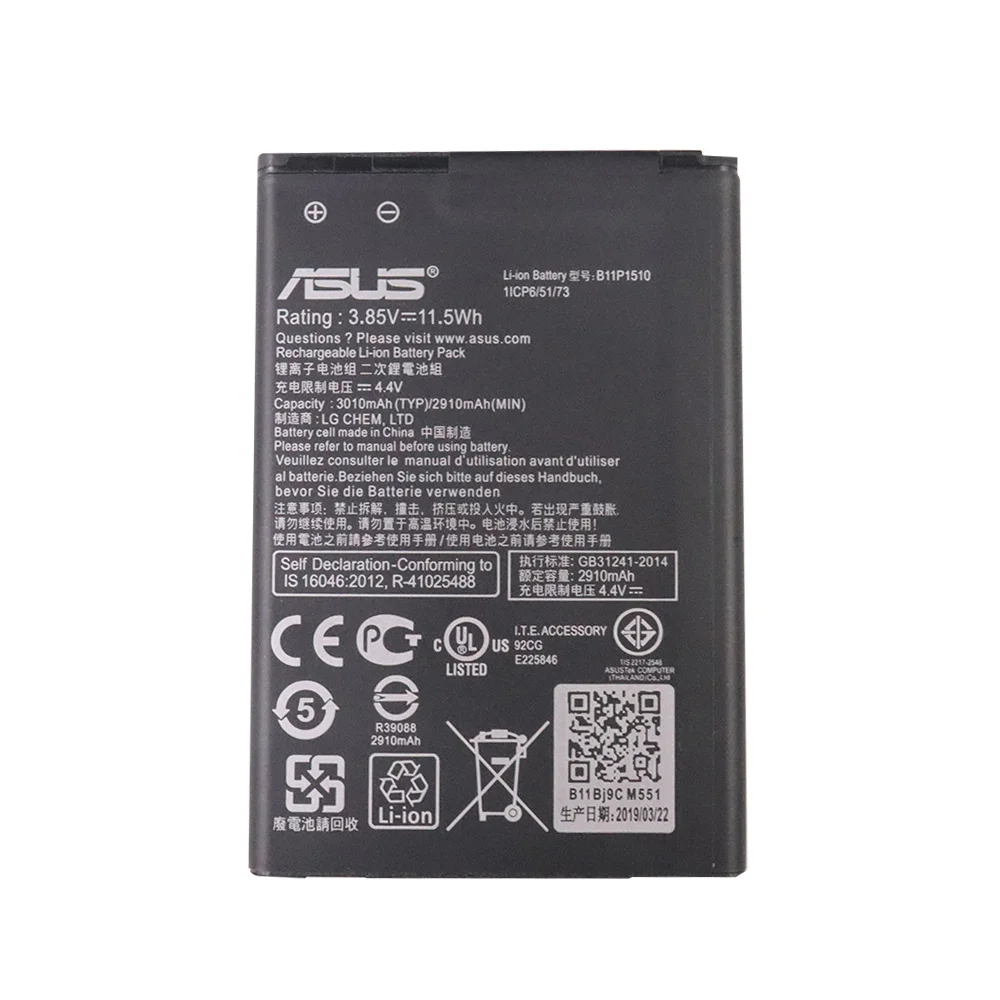 100% оригинал ASUS ZB551KL батарея для телефона ZenFone Go TV X013DB 3010mAh B11P1510