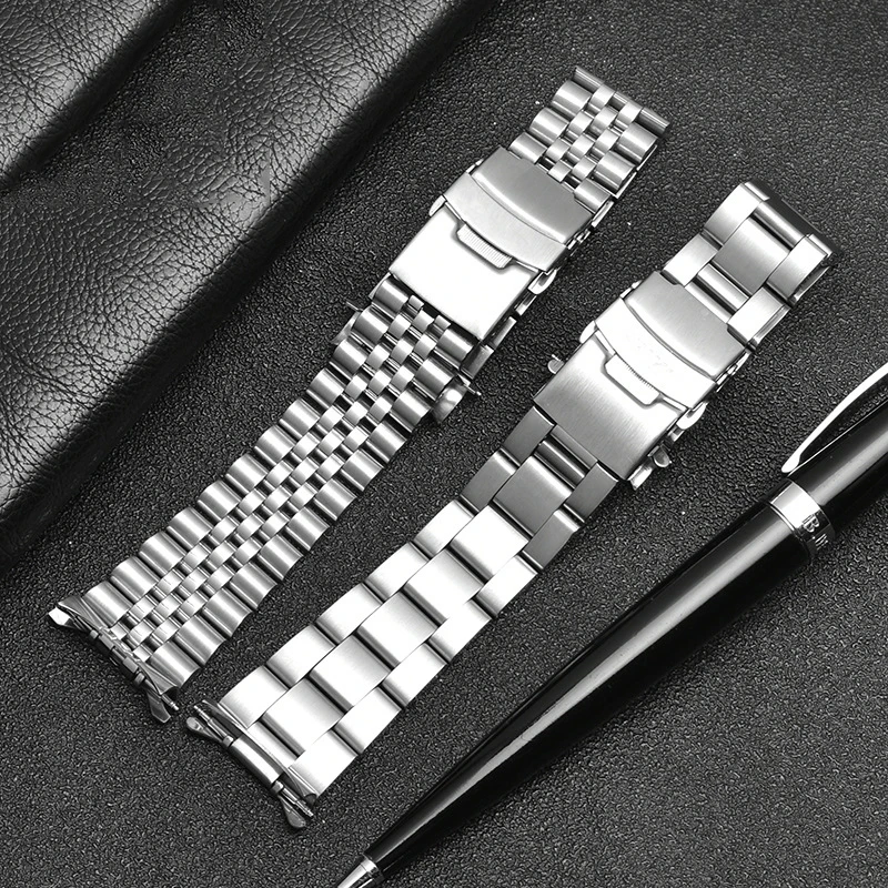Watch Band For SEIKO SKX007 009 175 173 Solid Stainless Steel Watch Strap 20mm 22mm Watch Accessories Watch Belt Watch Bracelet