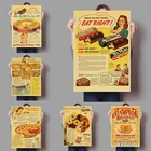 Пивные пончики хлеб сыр сахар ретро искусство еды домашний Декор картина для кухни ресторана комнаты качественные постеры Картина на холсте