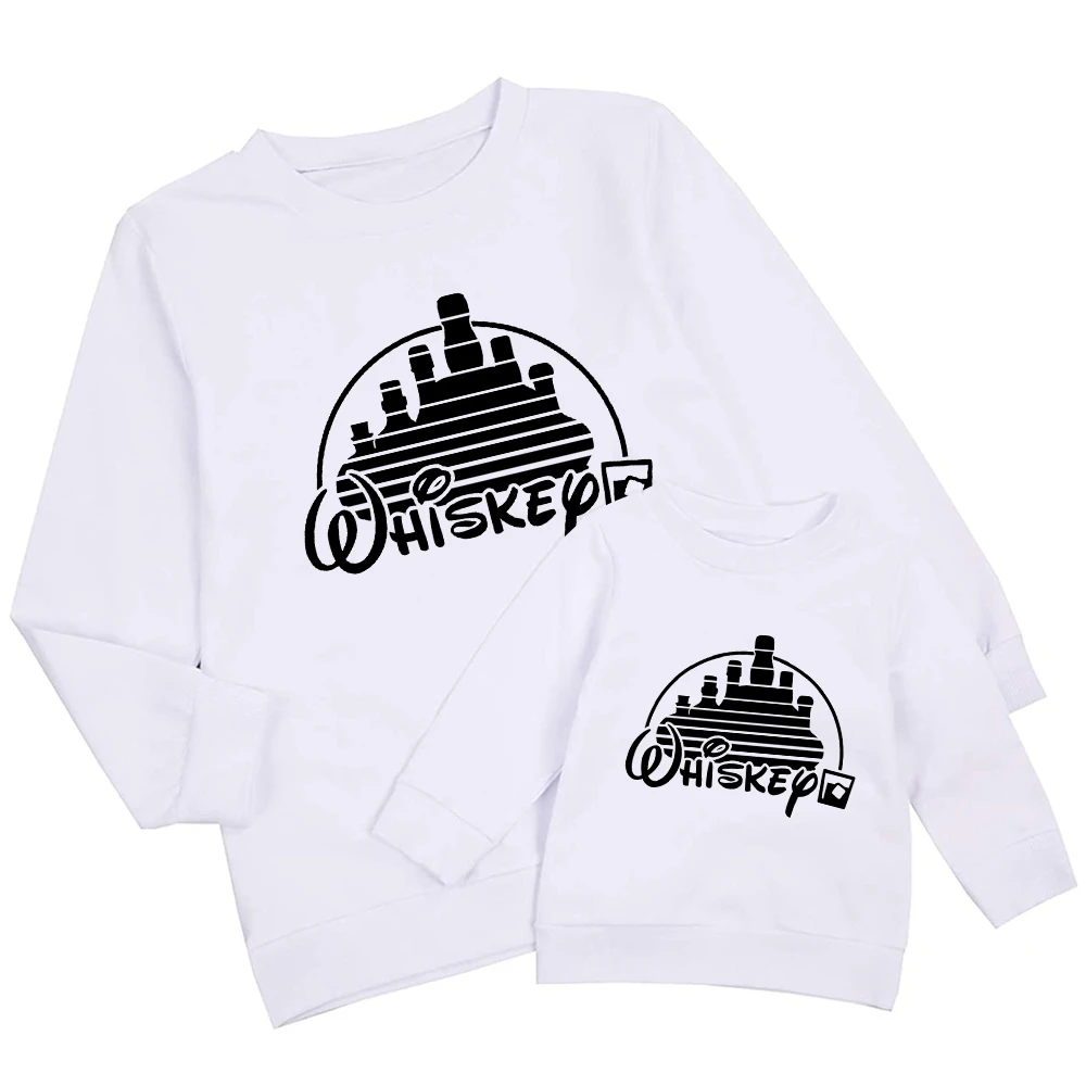 

Brand Castle Family Matching Dress Pullover Sweatshirt Unisex Clothes Mom and Daughter 2021 New Uniformes Clinicos Mujer Disney