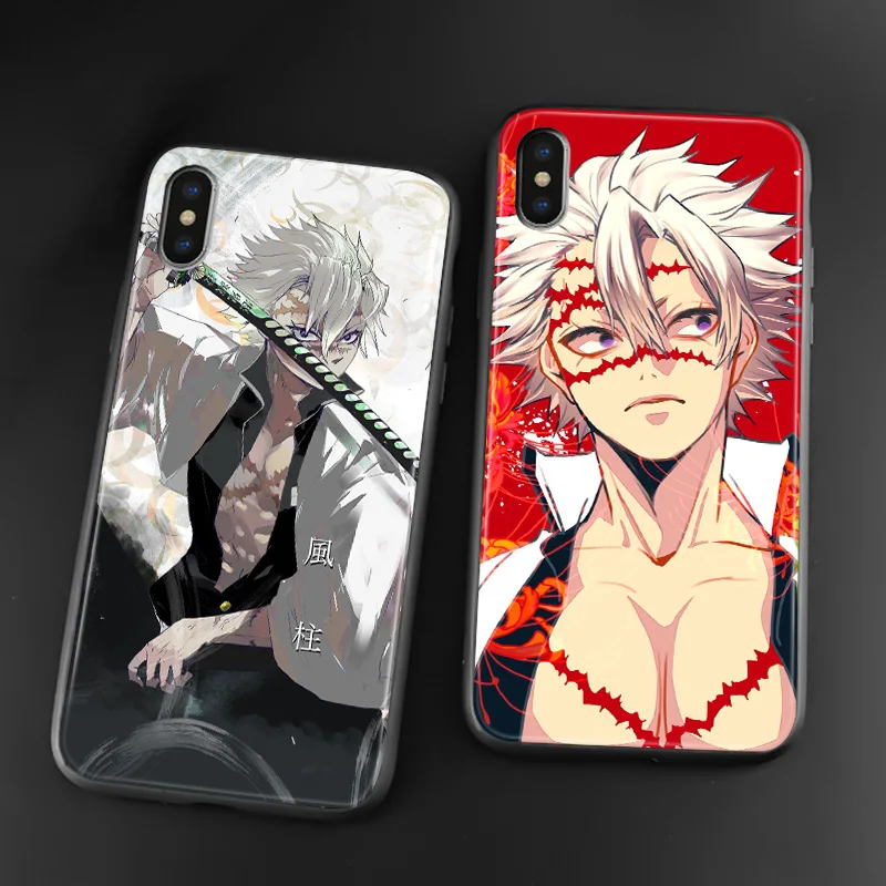 Sanemi Shinazugawa Kimetsu no Yaiba аниме для iPhone 6 6s 7 8 Plus X XR XS 11 Pro Max Мягкий силиконовый чехол