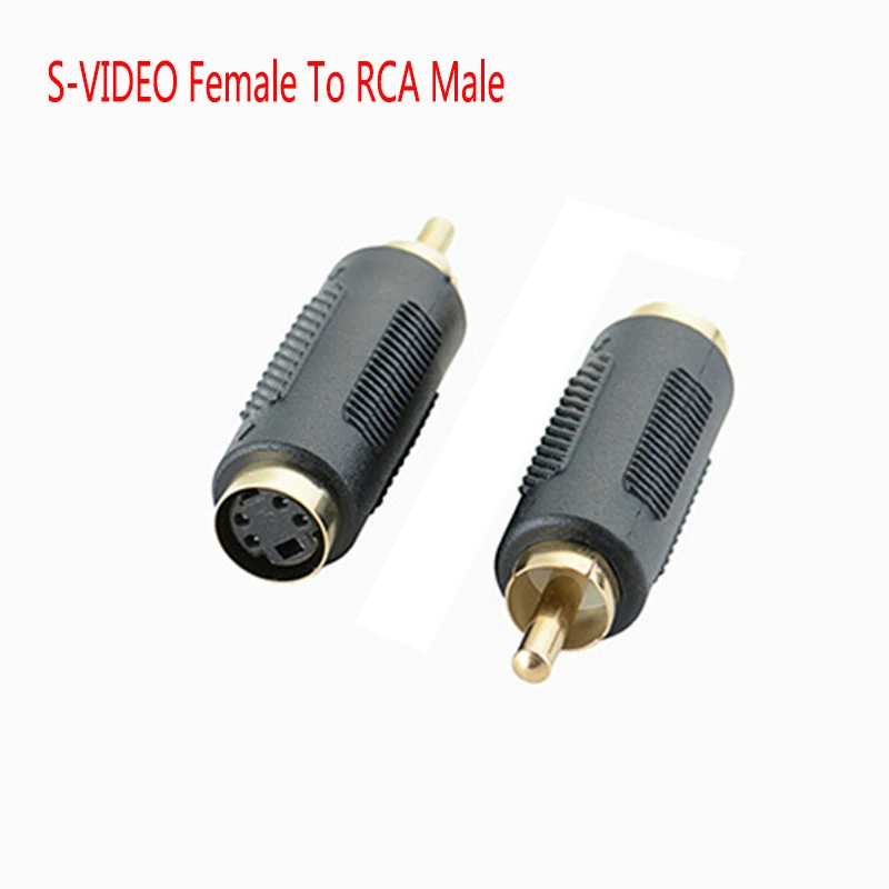 Оптовая продажа S VIDEO Женский к RCA Мужской AV TV 4 контактный разъем кабель M F 4Pin видео