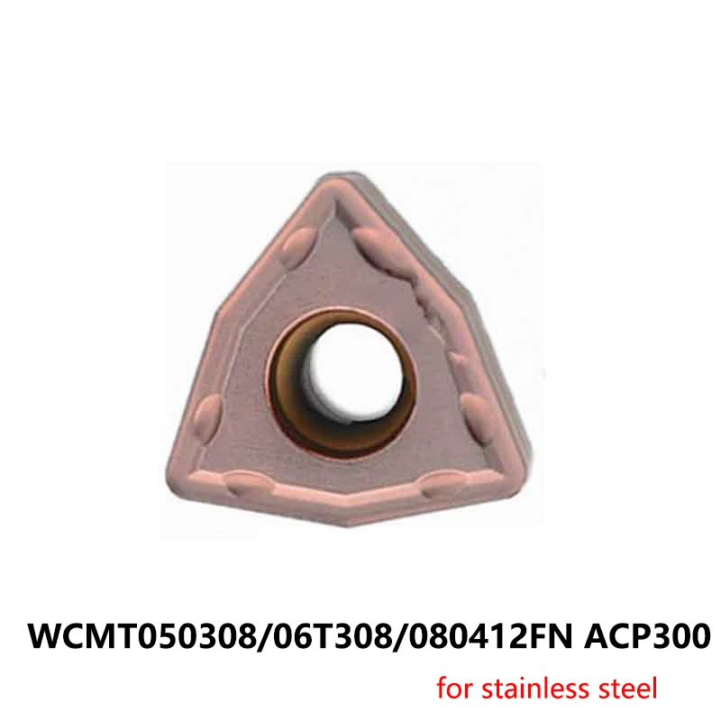 

Original WCMT WCMT050308FN WCMT06T308FN WCMT080412FN ACP300 Carbide Turning Inserts WCMT050308 WCMT06T308 for Stainless Steel