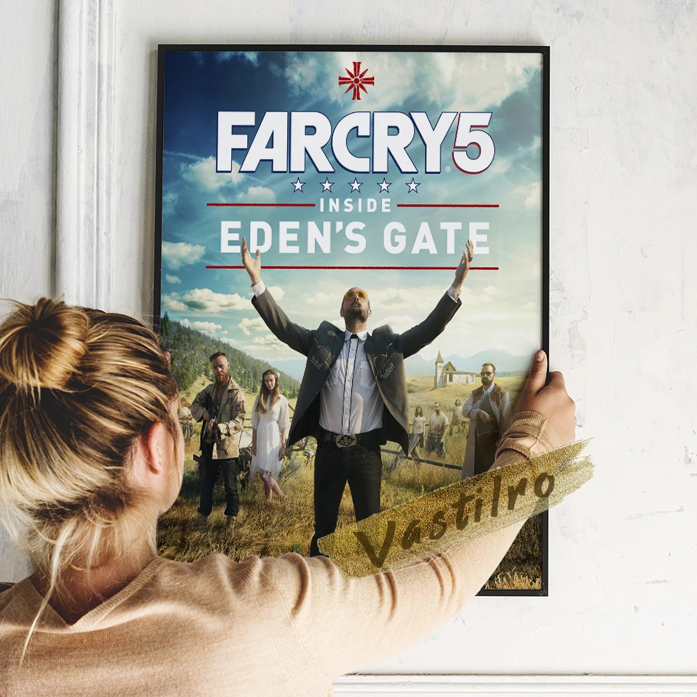 

Far Cry Series Poster, Far Cry Video Game Art Prints, Shooter Game Character Wall Painting, Child Room Playroom Wall Stickers
