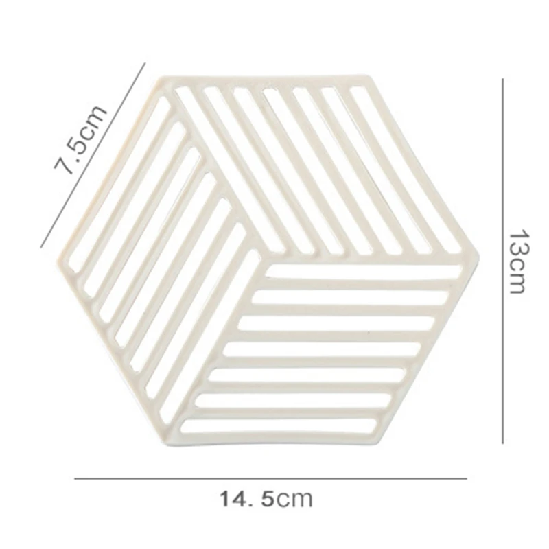 

5 pcs household kitchen foldable lengthened thickened silicone table mat, heat insulation pad, anti-scald mat, bowl mat, coaster