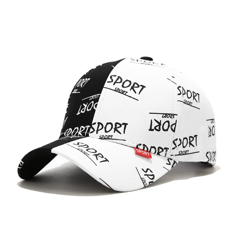 Casual Outdoor Sports Letter Sunscreen Print Baseball Caps Hole Adjustable Hip Hop Hat Soft Top Unisex Women Man Sun Hat