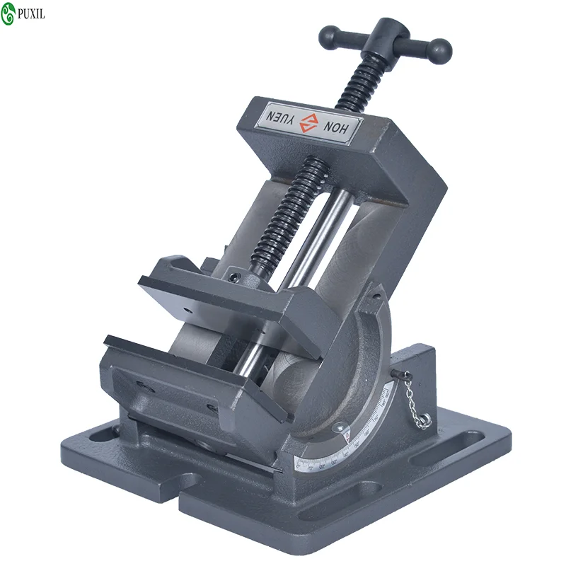 

Tilting guide bar angle clamp drill bench drill with 90 degree angle small vise 4 inches