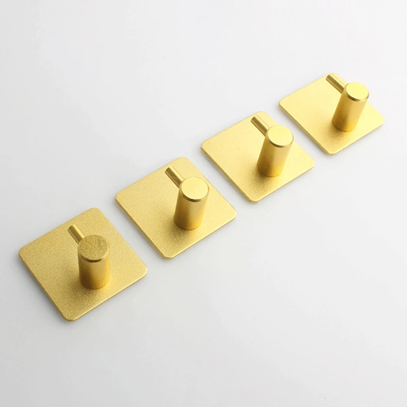 Self Adhesive Home Kitchen Wall Door Hook Key Rack Towel Hanger Aluminum M17D | Дом и сад