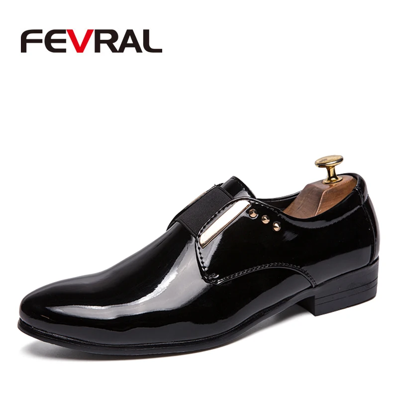 Мужские кожаные туфли FEVRAL роскошные брендовые классические броги с кисточками