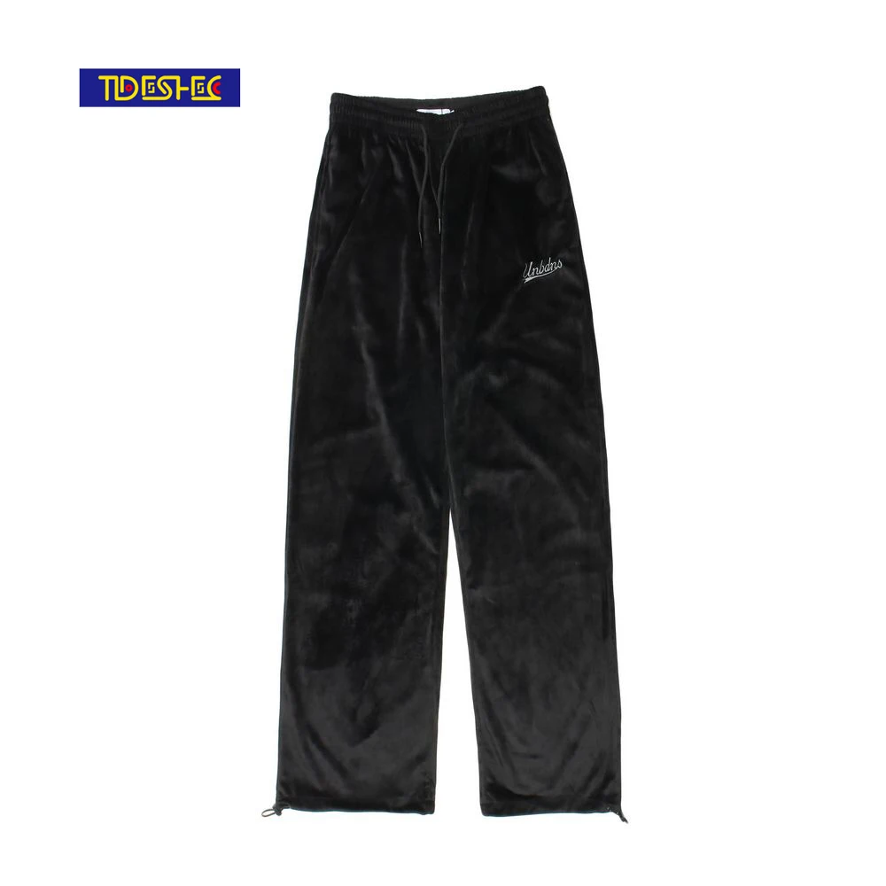 

Новинка 2021, уличные Мужские Простые спортивные брюки, Мужская Осенняя уличная одежда, бархатные мужские повседневные брюки в стиле хип-хоп, ...