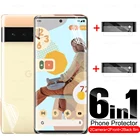 6 в 1 Передняя и задняя Гидрогелевая пленка для Google Pixel 6 Pro, Защита экрана для Google Pixel 5a 5G 4a 4G 4 объектива камеры, защитная пленка