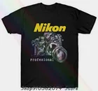 Новая популярная профессиональная Мужская черная футболка унисекс для фотосъемки Nikon