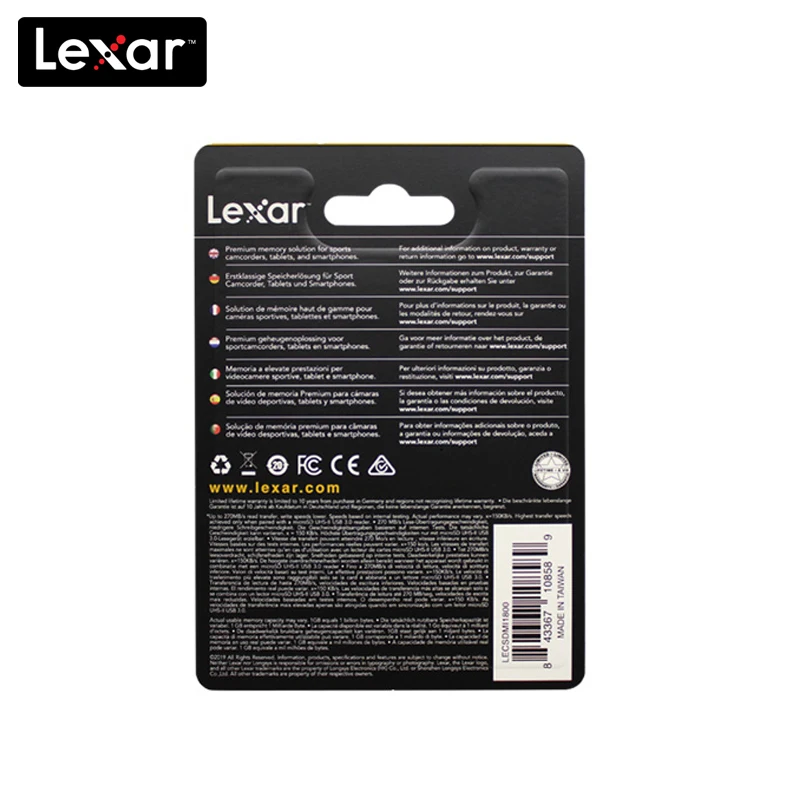 100% оригинал Lexar 1800x Micro SD карта 32 Гб класс 10 64 ГБ micro SDHC/SDXC tf памяти UHS II для дрона