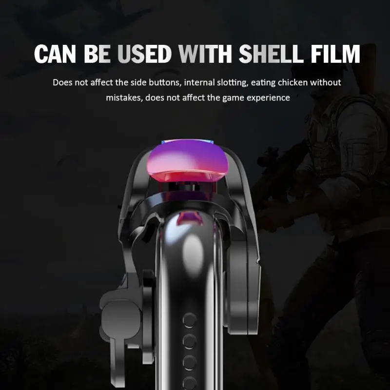 

Chicken Eating Artifact Mobile Phone Game Controller Joystick Cooling Fan Gamepad Portable Lightweight For PUBG Android IOSUK