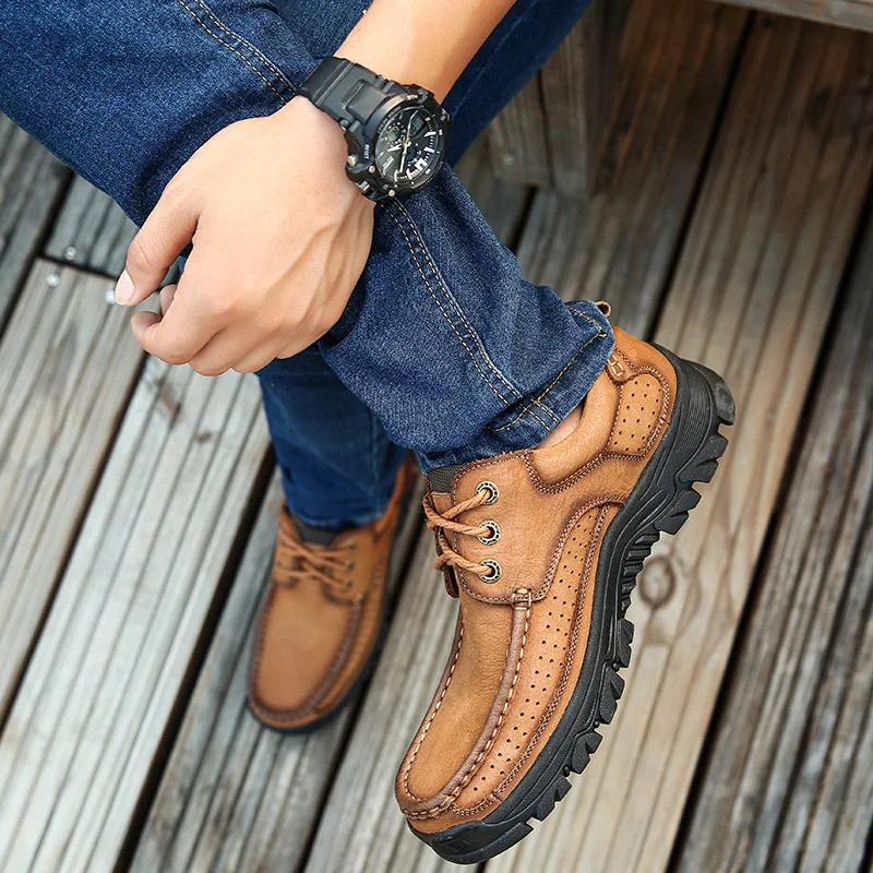 

Men Casual Shoes Leather Shoes Casual Fashion Men Leather Zapatos Hombre Cuero Sapato Man Shoe Leisure Male Sports Black Sapatos
