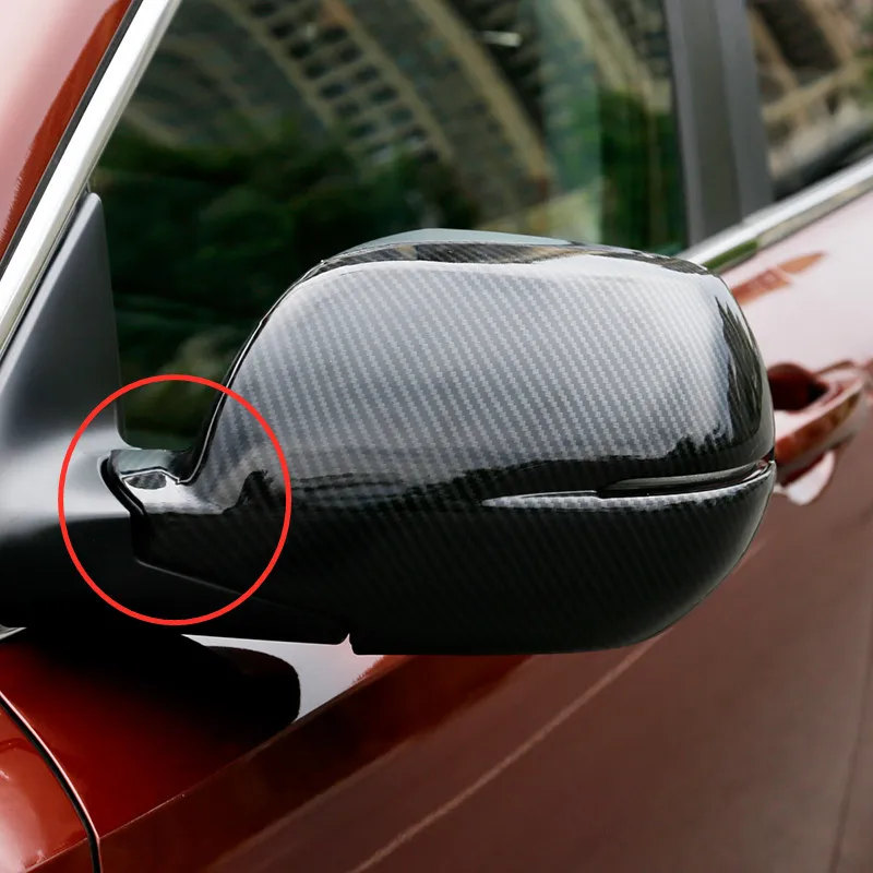 

For Honda CRV CR-V 2017 2018 Car Side door Rearview tuning Mirror Frame Cover Trim ABS Carbon fiber Car styling Accessories 2pcs