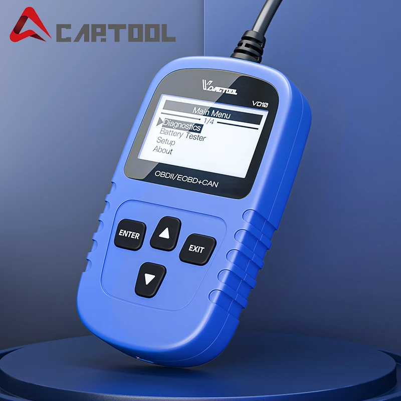 Obd2 сканер VD10 Автомобильный штрих кода EOBD (система бортовой диагностики