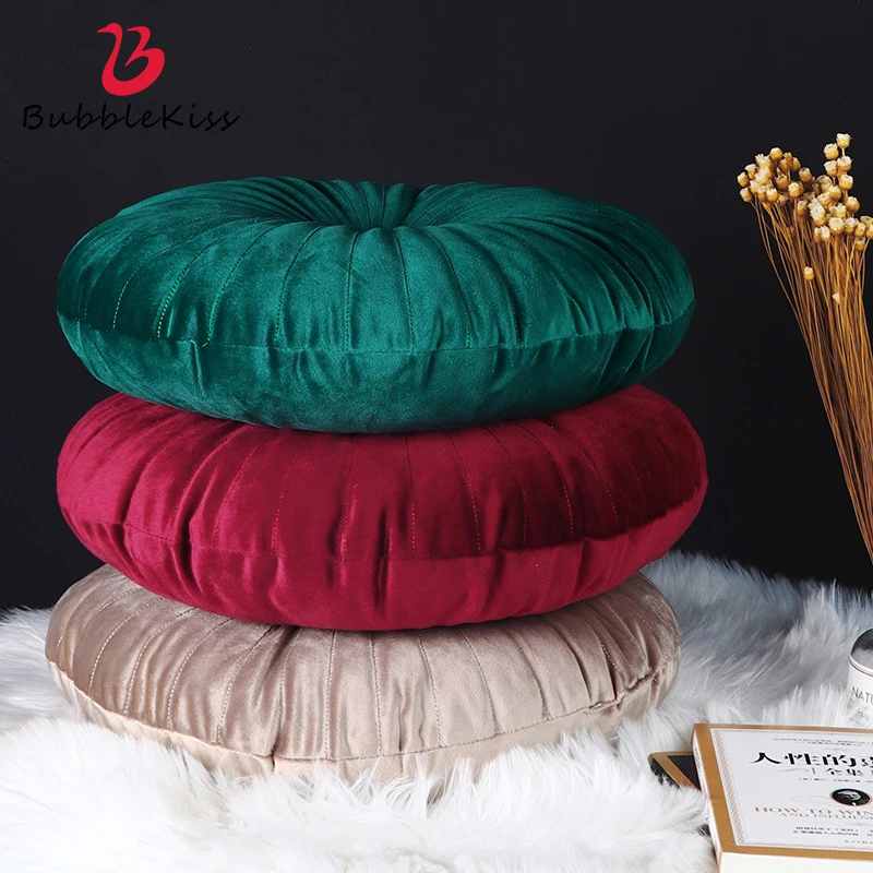 

Bubble Kiss Tatami PP Cotton Throw Pillow For Home Sofa Nordic Round Cushion Pillow Green Bedroom Decoration Car Cushions Pillow