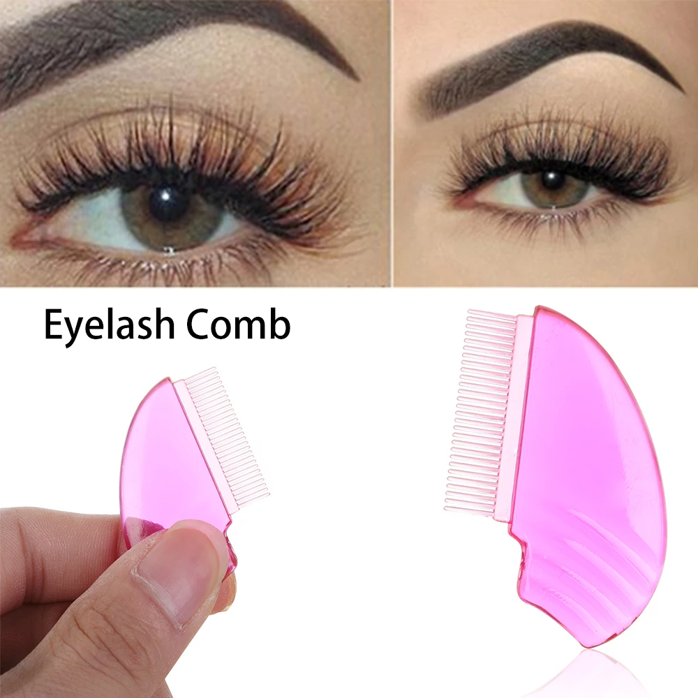 

1PC Plastic Brush Eyelash Comb Eyelash Lift Curl Eye Makeup Comb Women's Fashion Eyelash Extension Brush Eye Makeup Accessories