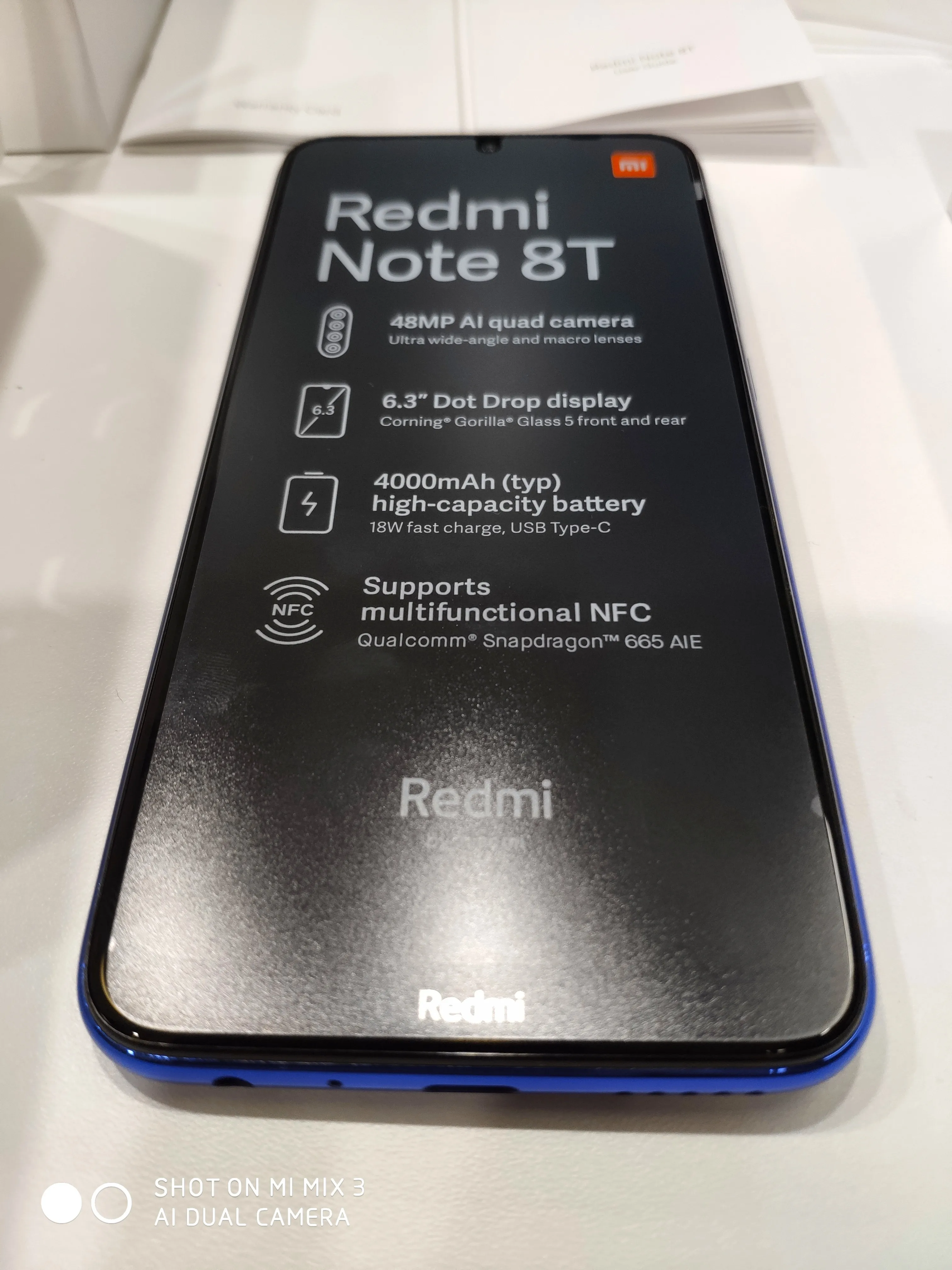 Глобальная версия Redmi Note 8 4G 128G （Note new Series）Смартфон NFC 18 Вт Быстрая зарядка 48мп