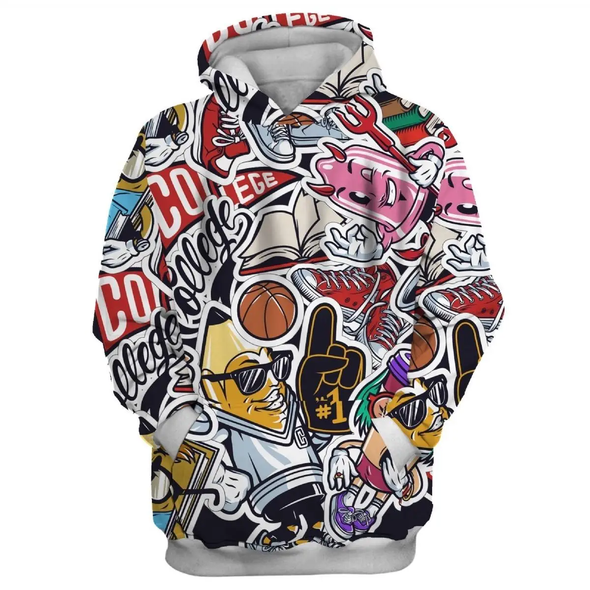 

Sticker Vintage 3D Hoodie
