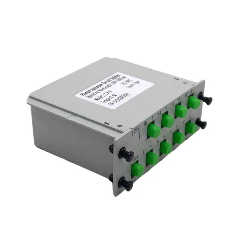 1*8 FC/APC Волоконно оптический сплиттер 1x8 ПЛК кассета коробка карточка