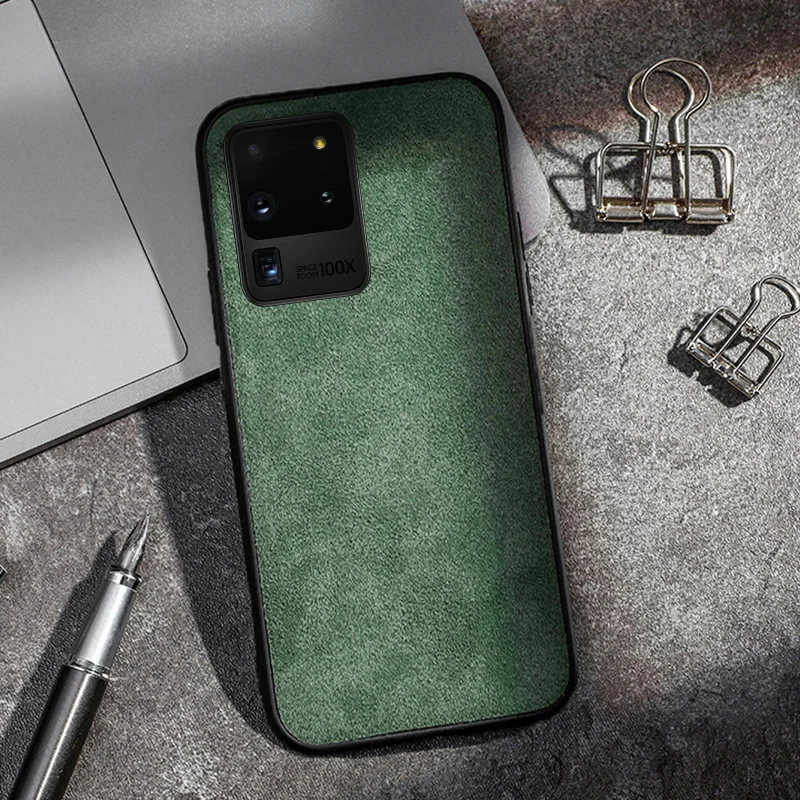 Настоящая ворсистая коровья кожа чехол для телефона Samsung galaxy S20 ультра S7edge S8 S9 S10e