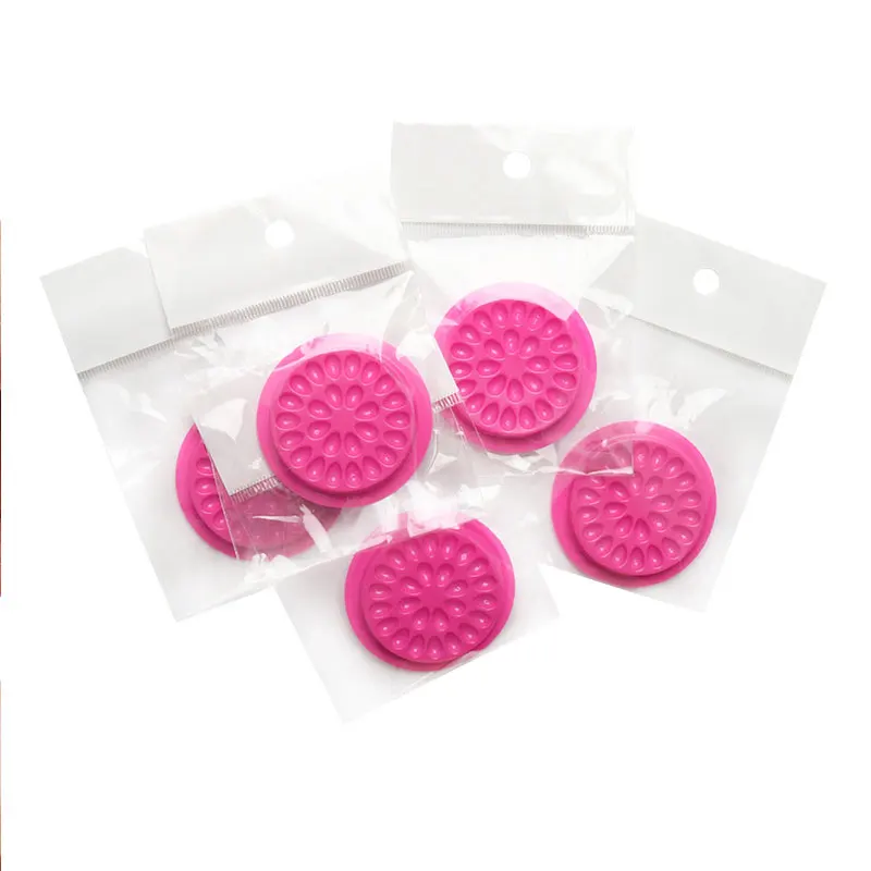 

10PCS/Set Glue Gasket Eyelash Glue Holder Adhesive Pallet Eyelash Extension Glue pads Stand On Eyelash Plastic Makeup tools