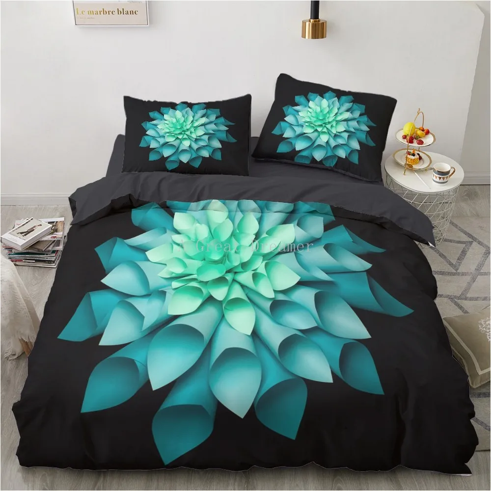 Комплект постельного белья с красным маком покрывало цветущими цветами