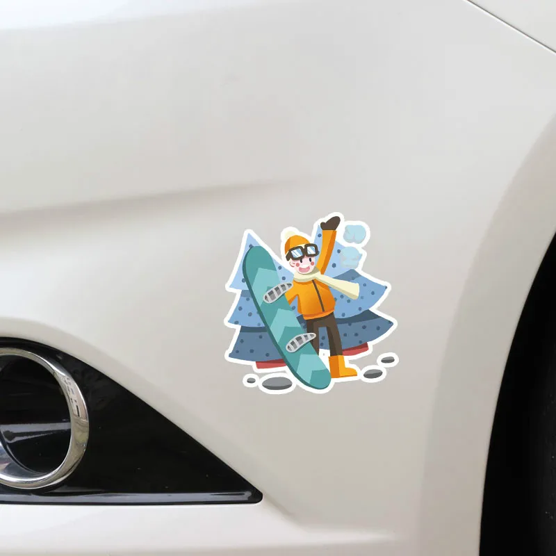 Ebdeckle интересные лыжные Мальчики Фитнес Спорт для Авто/бампер/окно/наклейка на