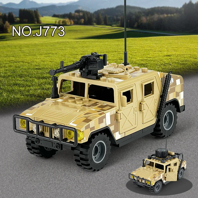 

SWAT Hummered Jeeped H1 Military Army Assault Car Vehicle Building Bricks Classic Moc Blocks Soldiers Figures Toys Boys Gift