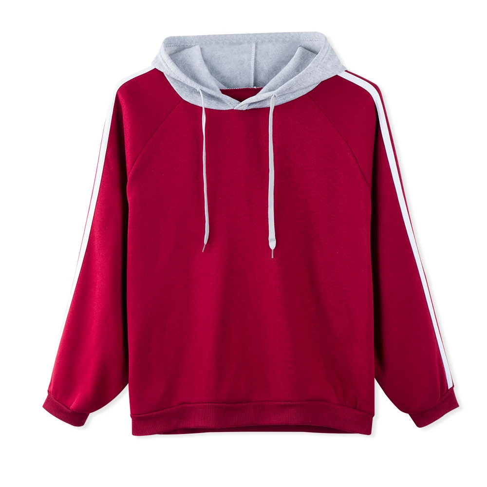 Neatie kiddie полосатый лоскутный пуловер с капюшоном и длинным рукавом женская одежда