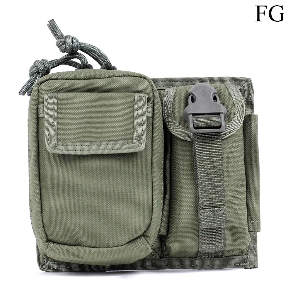 SINAIRSOFT Тактический Molle Чехол поясная сумка водонепроницаемый нейлон многофункциональная повседневная мужская маленькая сумка Мобильный чехол для телефона охотничья сумка - Цвет: FG