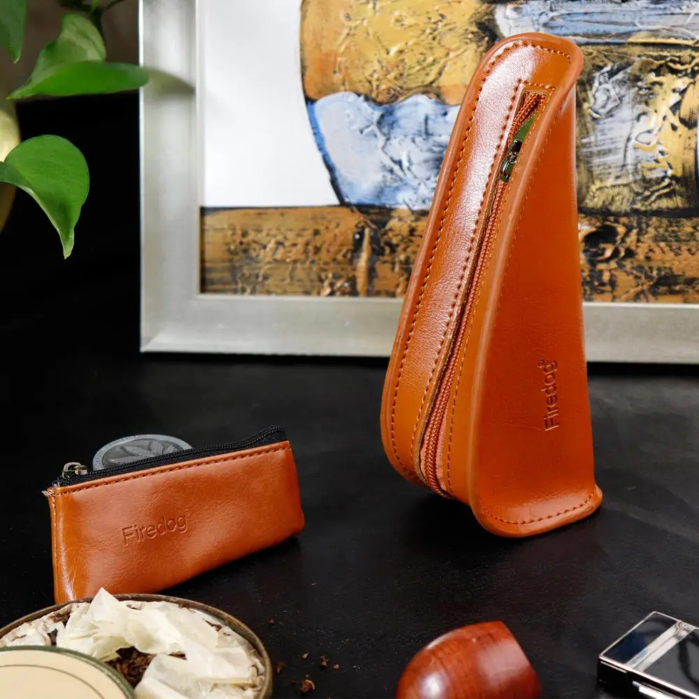 FIREDOG портативный чехол для курения табака из натуральной кожи с одной