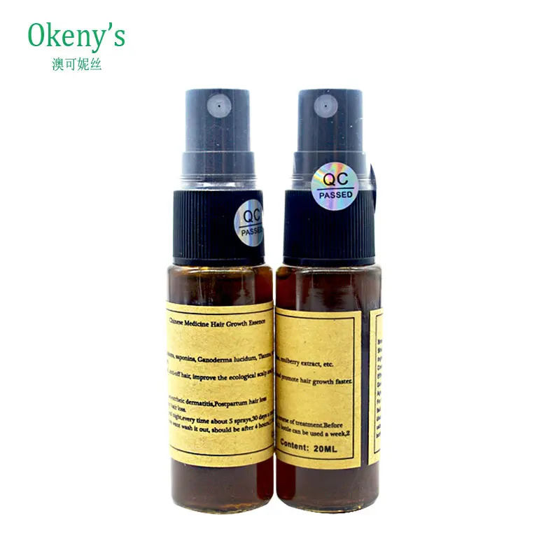 Продукты для быстрого роста волос Okeny's 20 мл женщин против седых натуральный