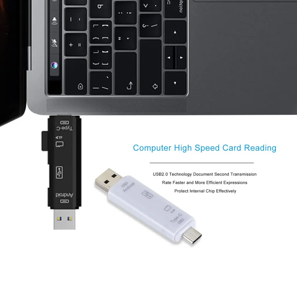 5 в 1 USB 3.0 Type C / Micro SD TF устройство для чтения карт памяти OTG адаптер Коннектор