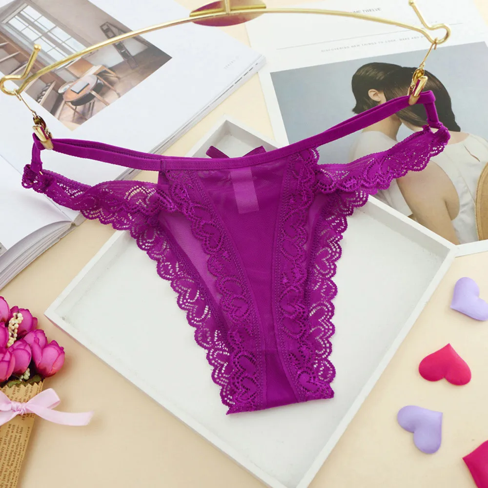 Женские ультратонкие невидимые трусики кружевные трусы нижнее белье для лета