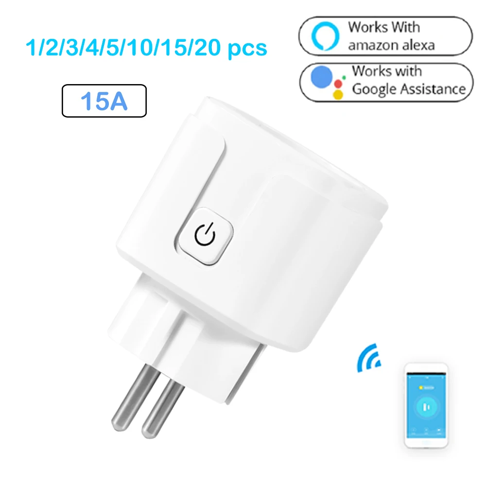 Беспроводная умная розетка с Wi Fi управлением работает Dohome Apple Google Assistant Amazon Alexa