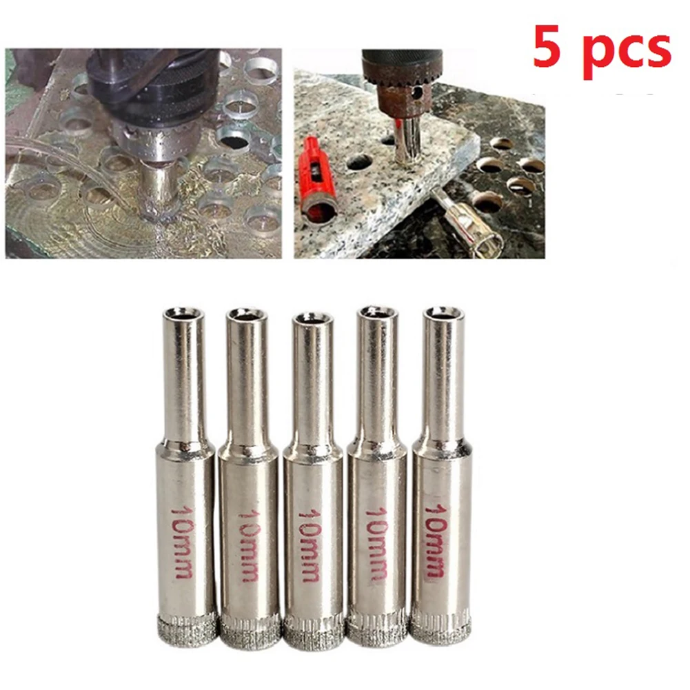 5 шт. 10 мм алмазная пила набор сверл для стеклянной керамической гранитной плитки