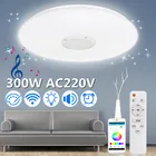 Современный RGB светодиодный потолочный светильник 300 Вт, домашнее освещение, музыкальный светильник с приложением по bluetooth, лампы для спальни, умный потолочный светильник 220 В с дистанционным управлением