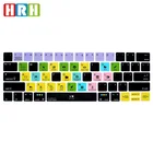 Силиконовая накладка на клавиатуру HRH FL, чехол для клавиатуры с фруктовым кругом для Macbook Pro, сенсорная панель 13 дюймов 15 дюймов, A1706A1707A1989A2159