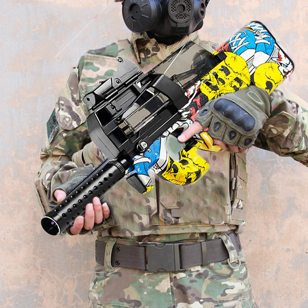 Пластиковый игрушечный пистолет P90 Штурмовое снайперское оружие водяная пуля