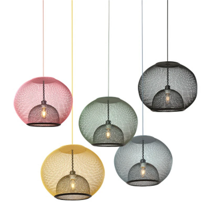 Светильник в скандинавском стиле с проволочной сеткой лампа для столовой