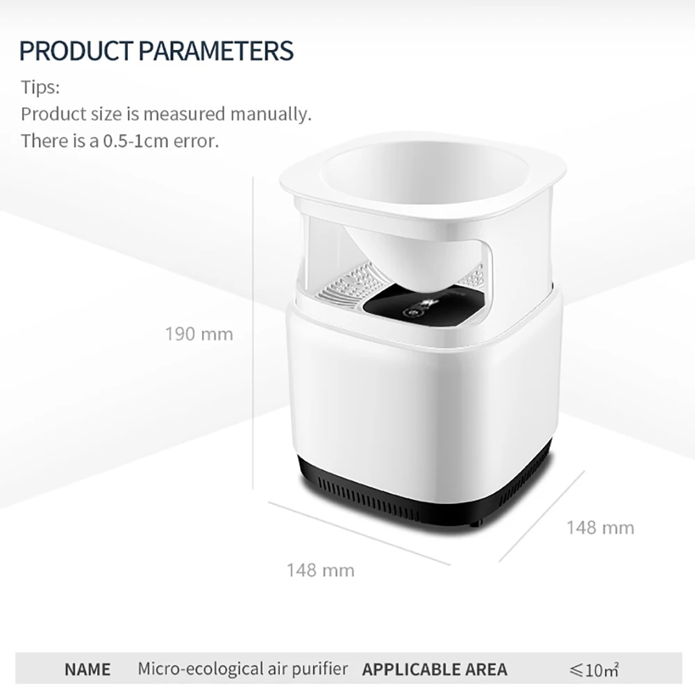 

Negative Ion Generator Plant Air Purifier Releasing Oxygen Mini Air Generatorfor Home Office Sterilization Filter