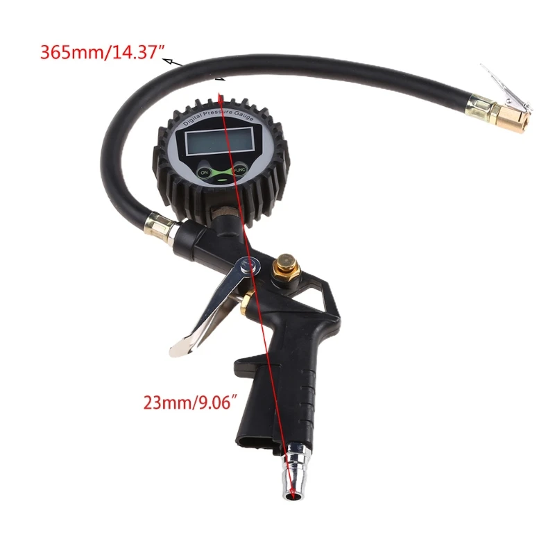 

Digital Car Air Tire Pressure Inflator Gauge LCD Dial Meter Vehicle Tester