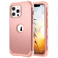 for iphone 13 pro case 3 in 1 hybrid soft silicone rubber hard pc heavy duty shockproof rugged anti slip bumper protective case