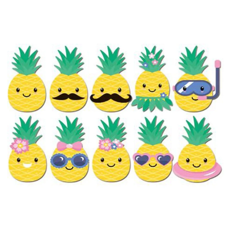 

10Pcs Tropical Pineapple Garden Logo Outdoor Lawn Decoration Summer Party Logo Insert for Beach Courtyard Garden