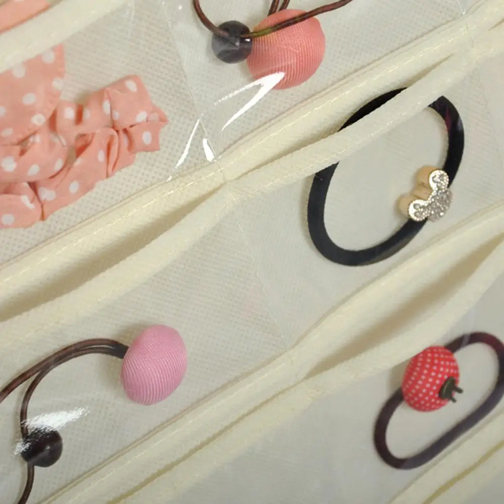 80 сетки нетканые ПВХ Висячие Сумки двухсторонний мешочек для хранения ювелирных